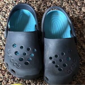 CROCS Dark blue Clogs with Light Blue Interior